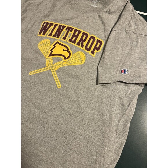 Winthrop University Eagles Lacrosse NCAA Champion Brand T-Shirt Tee XL College - Picture 2 of 6